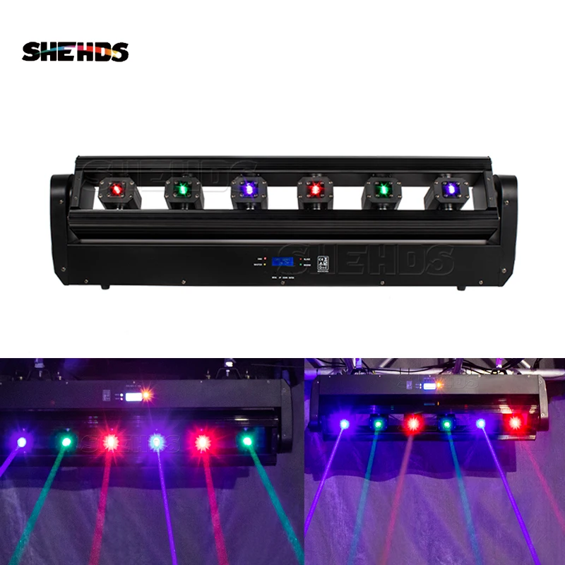 6x500MW RGB+RGB lúčov lineárne strobe Moving Head Light Vhodný pre bar KTV Song and Dance Hall Shehds Stage Lighting