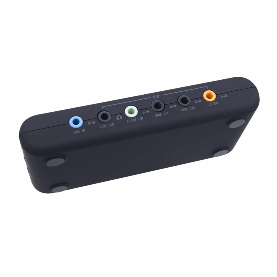 7.1 Kanál USB Soundbox 8 kanálový výstup DAC s 2 mikrofónovými hlavami SPDIF a prehrávanie pre reproduktory domácich stolových počítačov