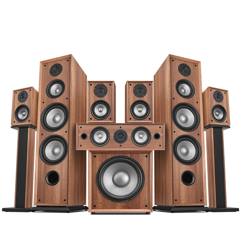 7.1 Systém domáceho kina, reproduktor stĺpca, vysokovýkonný subwoofer, výkonový zosilňovač, karaoke reproduktorový systém