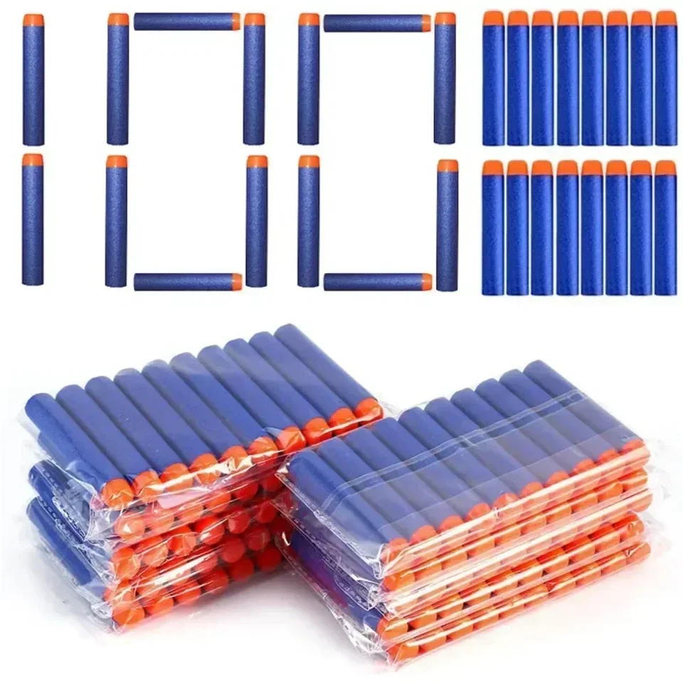 7,2 cm 100ks šípky pre Nerf Soft Hollow Hole Head 7,2 cm doplňujú šípky hračky Gun Bullets for Nerf Series Kid Kids Darček