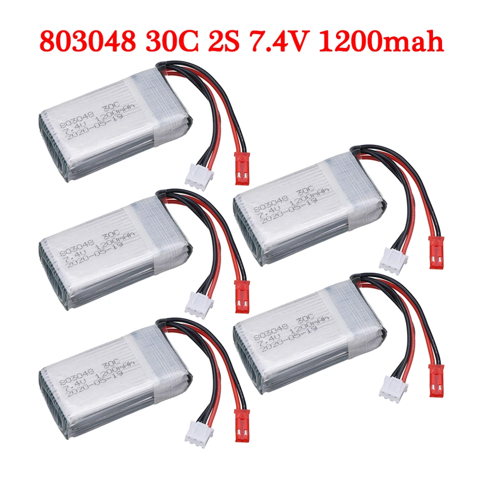 7,4 V 1200 mAh lipo batéria pre MJX X101 X102 Yi Zhang X6 H16 RC Drone Sure Parts 2s Battery pre WlToys V666 V262 V323 RC Hračky