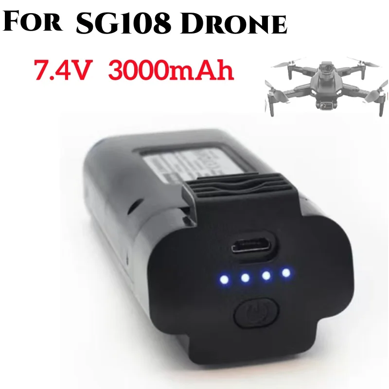 7,4 V batéria pre SG108 Dron Dron FPV RC 4K Dron RC QuadroCopter 7,4 V 3000 mAh SG 108 náhradné diely Nabíjateľné batérie
