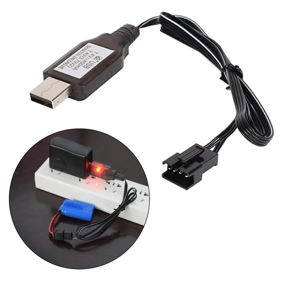 7,4 V USB nabíjacie kábel