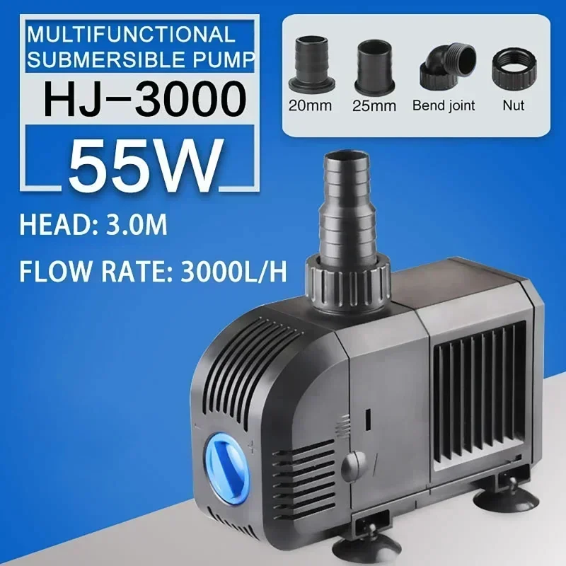 7-55 W Ultra-Quiet HJ Series 500-3000L/H ponorná vodná fontána filtra Filter rybie rybník akvárium vodné čerpadlo Nádrž
