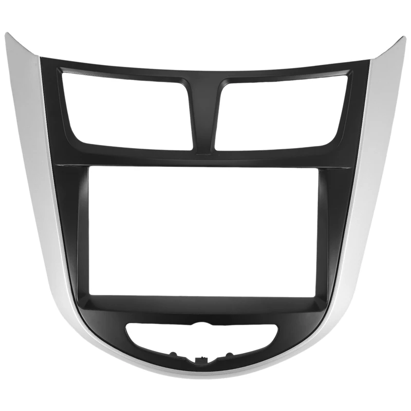 7 / 6,5 palca 2 DIN Car Dashboard Rádio Fascia Adapter Panel pre Hyundai I-25 / Accent / Solaris / Verna 2010+
