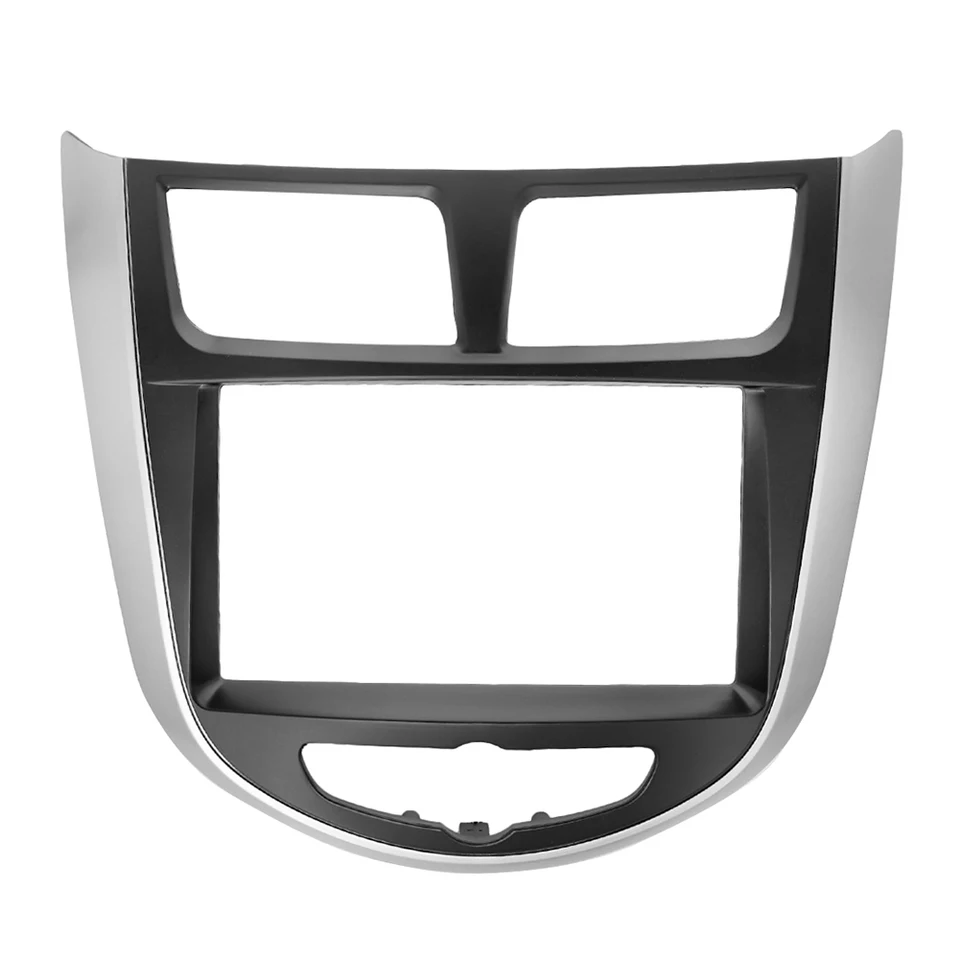 7 / 6,5 palca 2 DIN Car Dashboard Rádio Fascia Adapter Panel pre Hyundai I-25 / Accent / Solaris / Verna 2010+