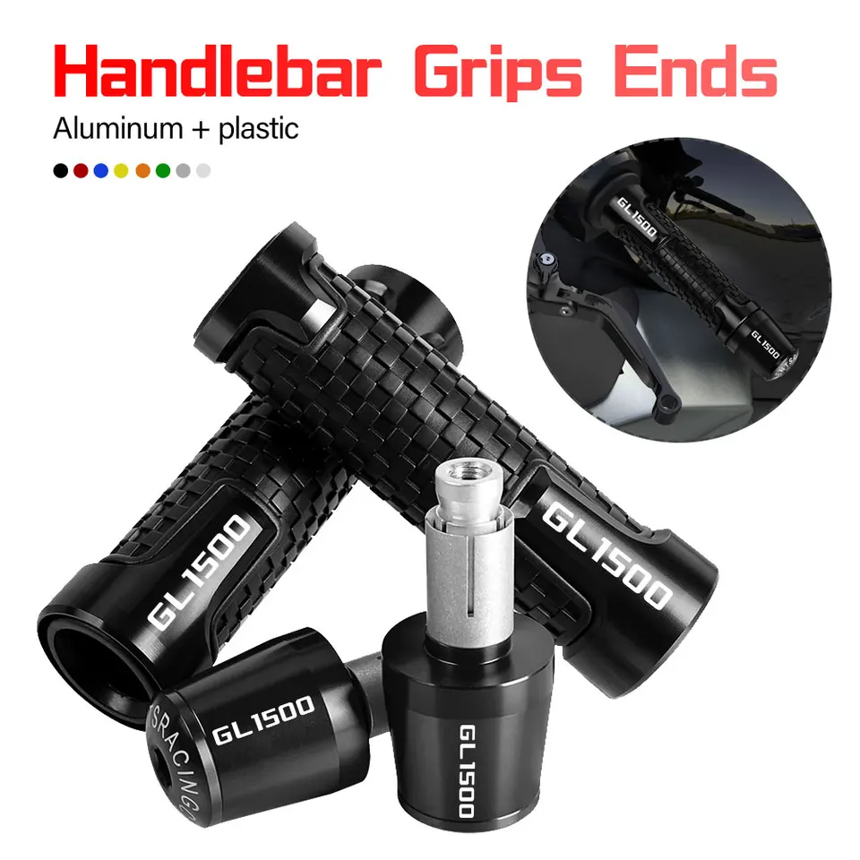 7/8 '' Anti-Slip Grip Hand Motorcycle Rundľučky rukoväte koncových zástrčiek pre Honda GL1500 1988 1989 1991 1992 1993 1993 1994 1997