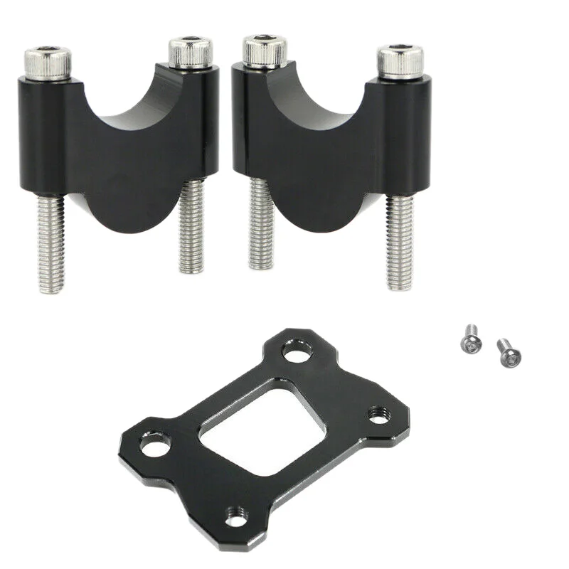 7/8 palca 22 mm stúpačky riadidiel Mount Clamps 30 mm výška pre Yamaha MT 07 MT-07 FZ-07 Tracer XSR 700 2014-2020 Čierna čierna