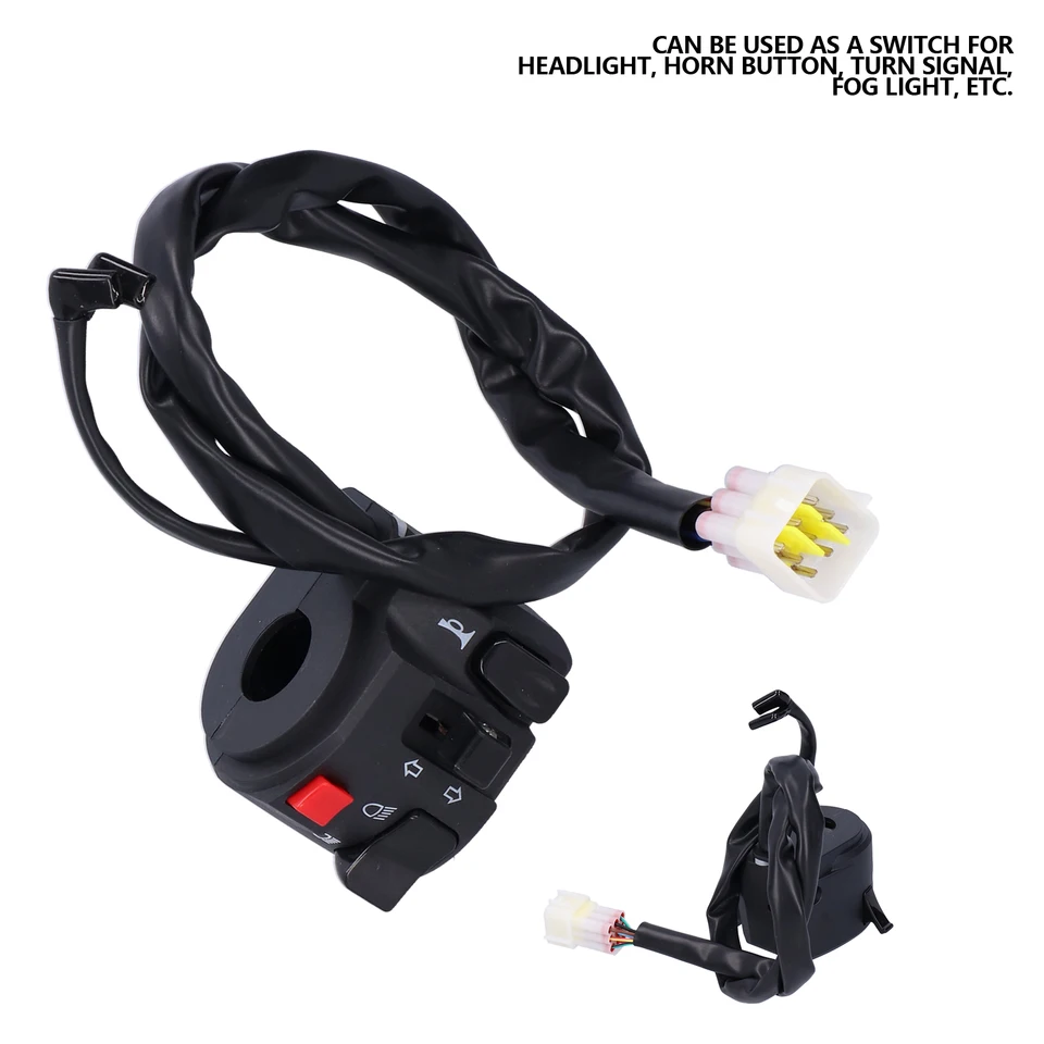 7/8 palca spínač riadidla riadidla riadidlá 7/8in Motorcycle Switch Switch Switch Horn Highlight Otočenie hmlovej žiarovky Ovládač