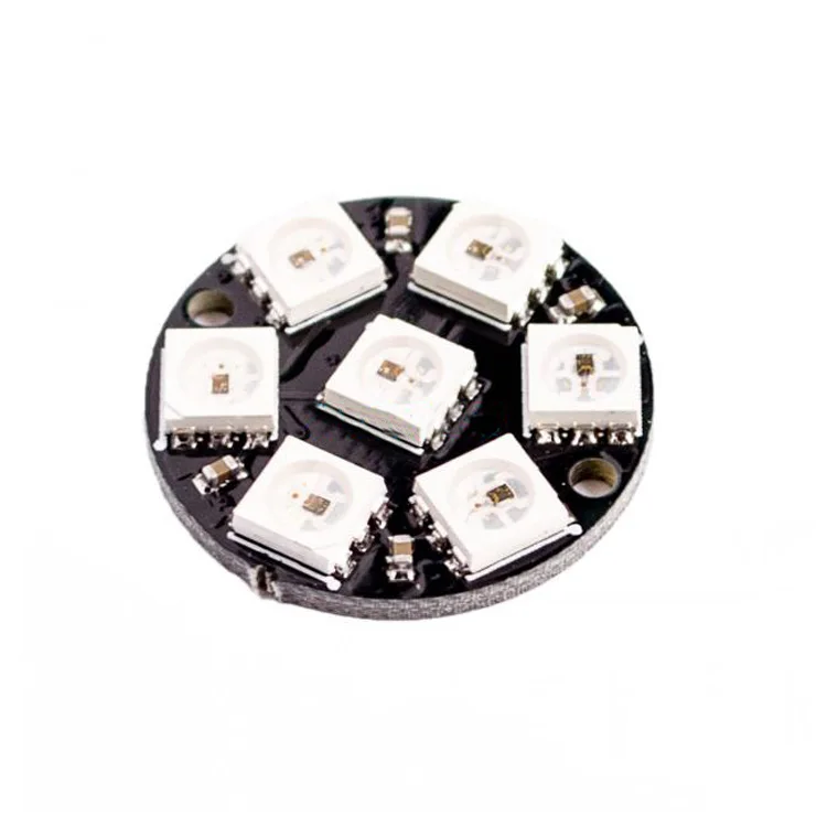 7-bitové 7-bitové LED LED WS2812 5050 RGB LED Ring Light Light s integrovanými ovládačmi pre Arduino