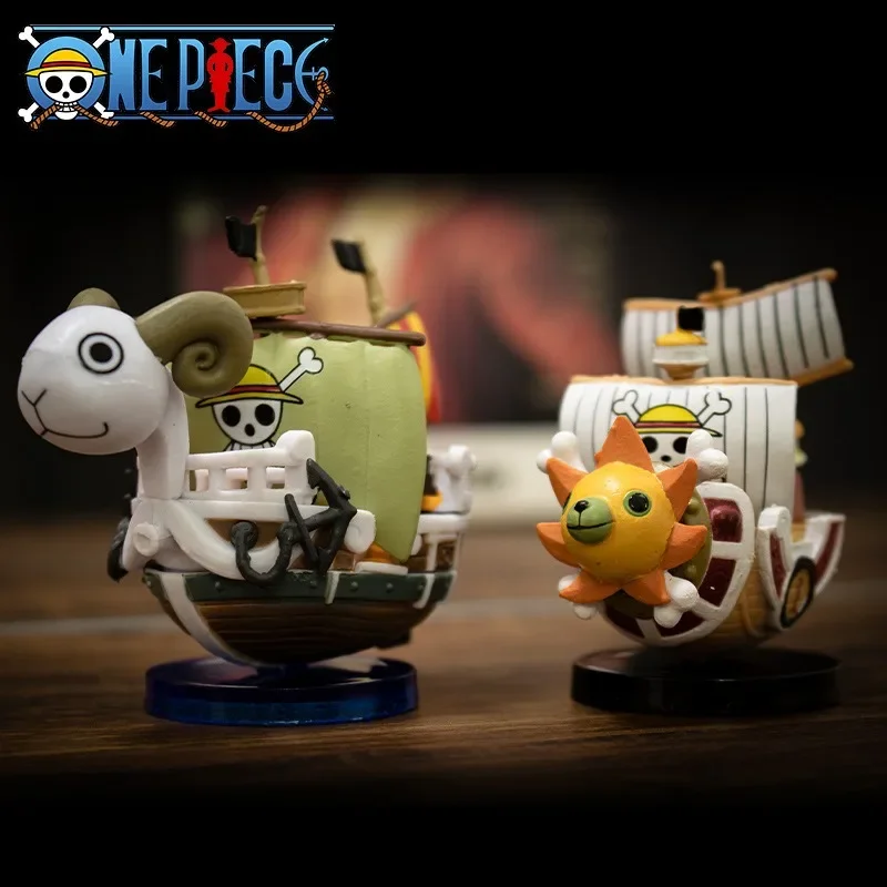7 cm anime One Piece Ship Figure Luffy Model Hray Super Cute Mini Boat tisícesunny Going Merry Mernated Model Action Figure