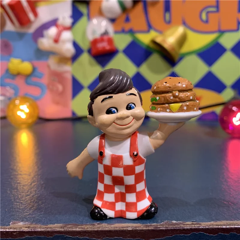 7 cm karikatúra Big Chorvátsko Chlapec Jedzte hamburger akčnú figúru Doll Kid PVC Collection Toy Hračka