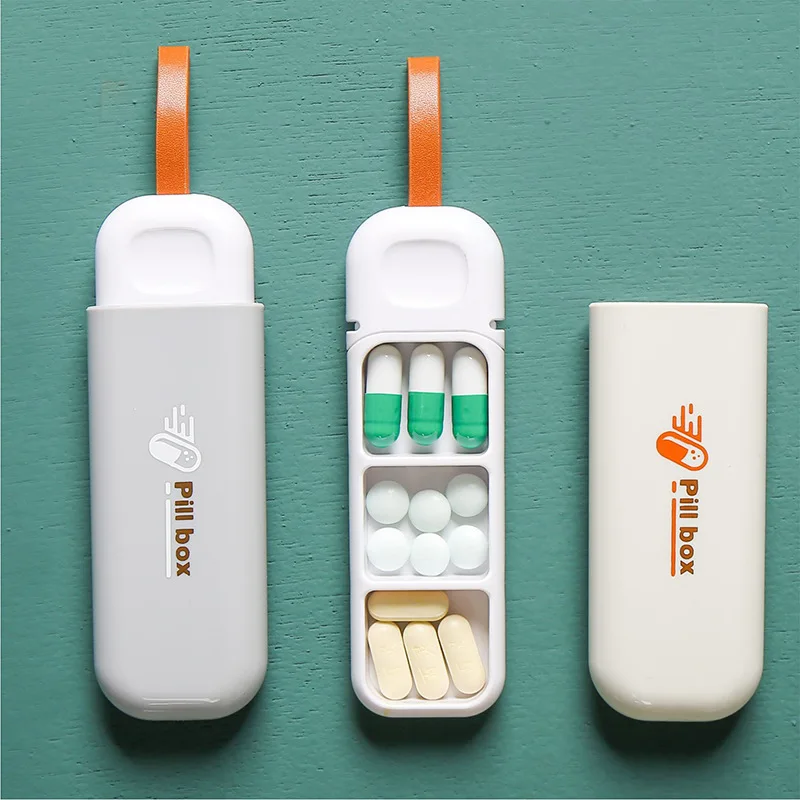 7 dní prenosný prenosný nordický štýl tabletky tabliet tablet tablet box DispenSer Medicine Boxy 3 mriežky Dávky