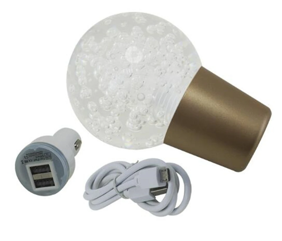 7 farebné okrúhle modifikované radiace hlavy Manuál manuála kryštálovej bublinky na tyčinku LED svetlo LED LIGH LED TRUBLIFOR GEVOR SHEFT