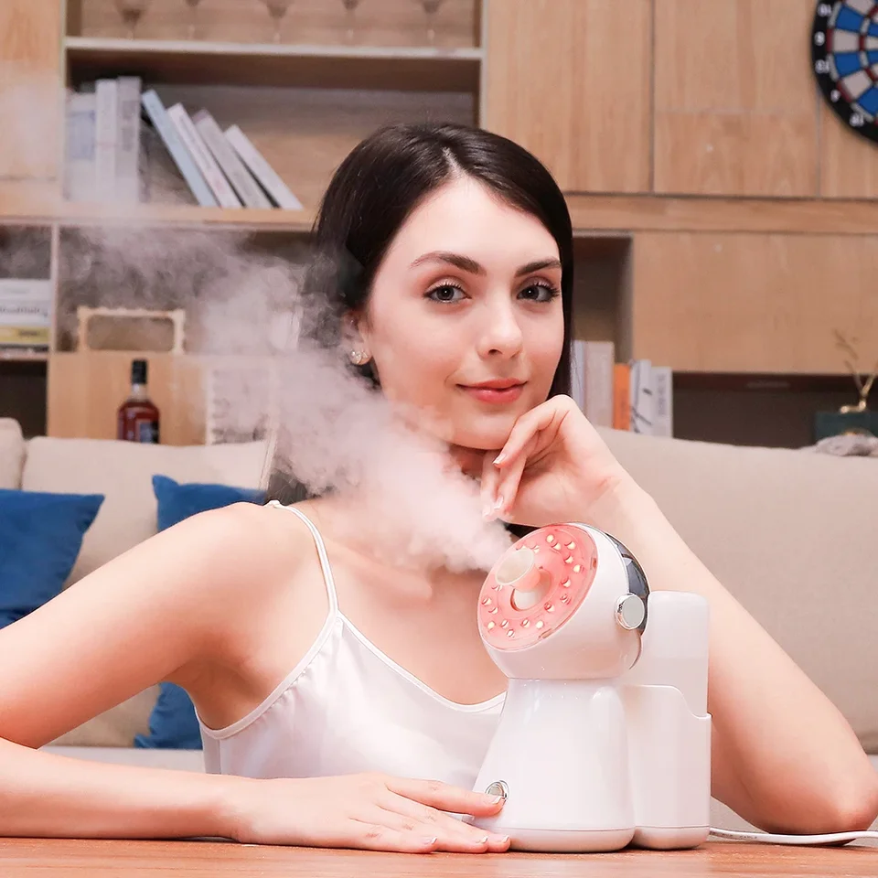 7 farebných svetiel Nano Hot Spray Pace Parther Pararer Face Sauna Pór Čistiteľ pokožky zvlhčovač vzduchu zvlhčovač tváre Domov
