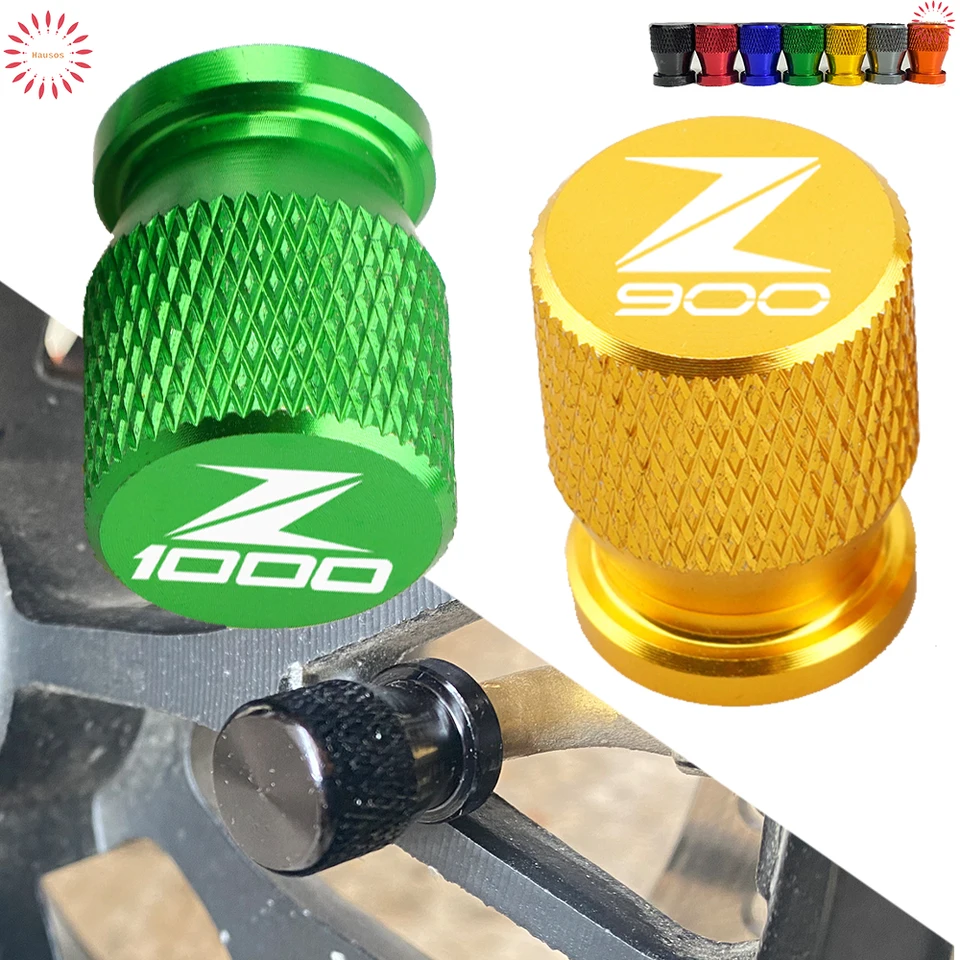 7 farieb pre Kawasaki Z900 Z1000 900 1000 Z CNC Hliníkové kolesové príslušenstvo Pneumatika Ventilový kryt prachového krytu 1 párový motocykel