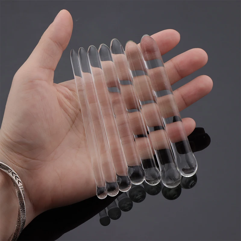 7 Mužský penis Plug Glass Glass Uretral Plug Urethra Dilatator Dilatator Catéter Znie to cudnosť stimuluje masturbáciu sexuálne hračky Men 18+