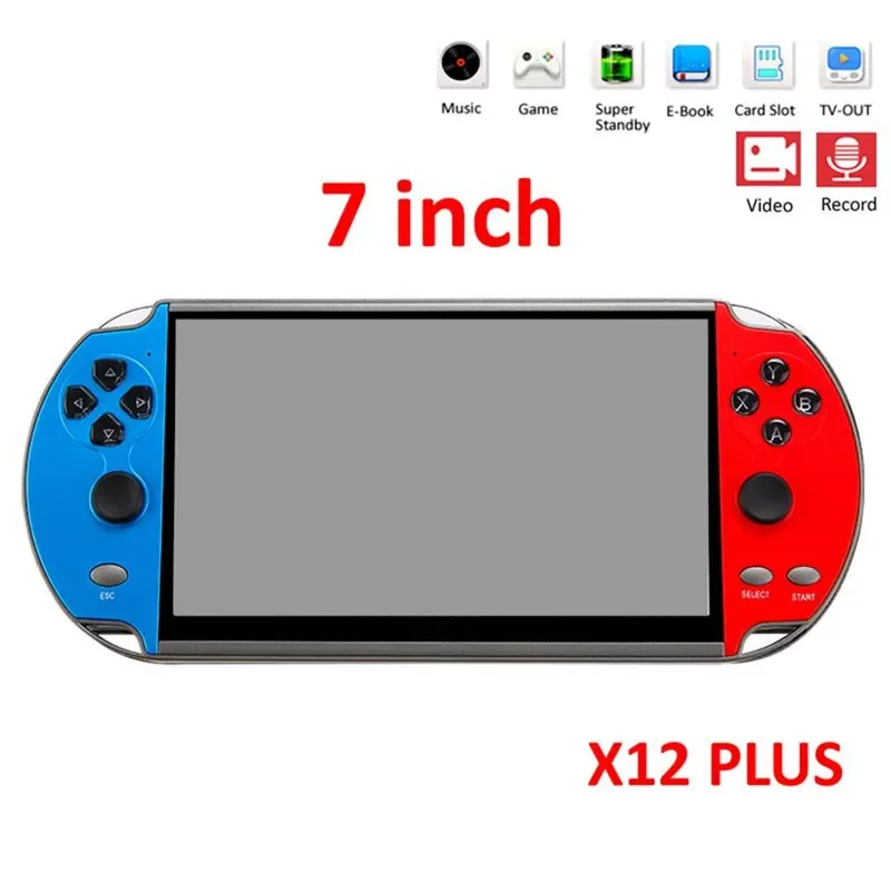 7 -palcová herná konzola prenosná kamera mp3 5 HD filmy Double Rocker 16G Video Detská hudba LCD LCD Nabíjateľné vreckové hry Joystick