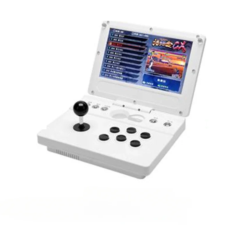 7-palcová obrazovka s mini arkádovou a LCD obrazovkou, prenosná skladacia joystická herná konzola Pandora Fighter King