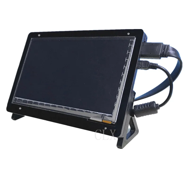 7 -palcové LCD akrylové puzdro Raspberry Pi 3 Model B LCD Touch Screen Display Monitor Držiak pre rupberry pi 3 LCD