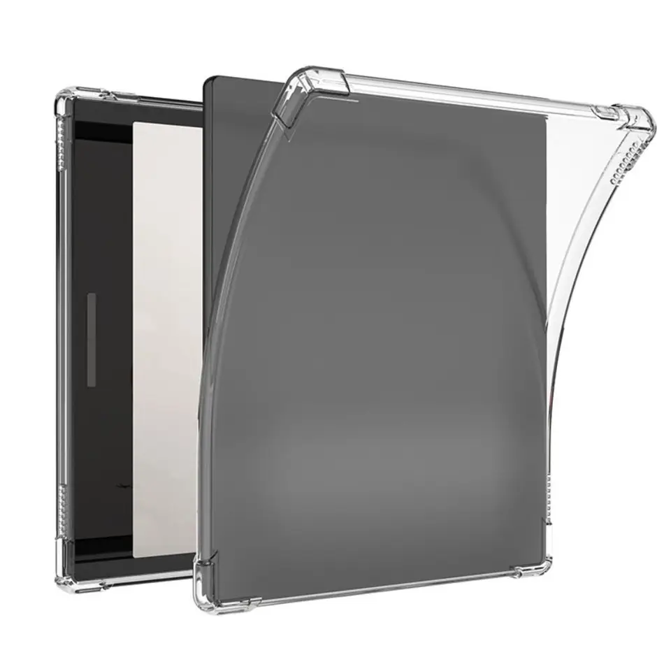 7-palcové puzdro E-Reader Vysoko kvalitný vzduchový vak priehľadný zadný kryt ultra tenký ochranný puzdro odolný voči nárazom pre Onyx Boox Leaf 2/3/3C