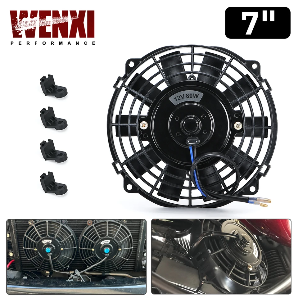 7-palcový univerzálny 12 V 80W Slim Reverzibilný elektrický chladič