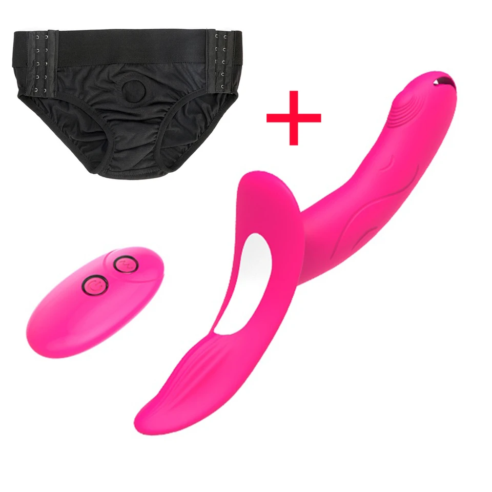 7 rýchlosti bez ramienok bez ramienok dildo vibrátor Žena Dvojité vibračné G Spot Dospelé sexuálne hračky pre ženy párovia Análny prostata Massager