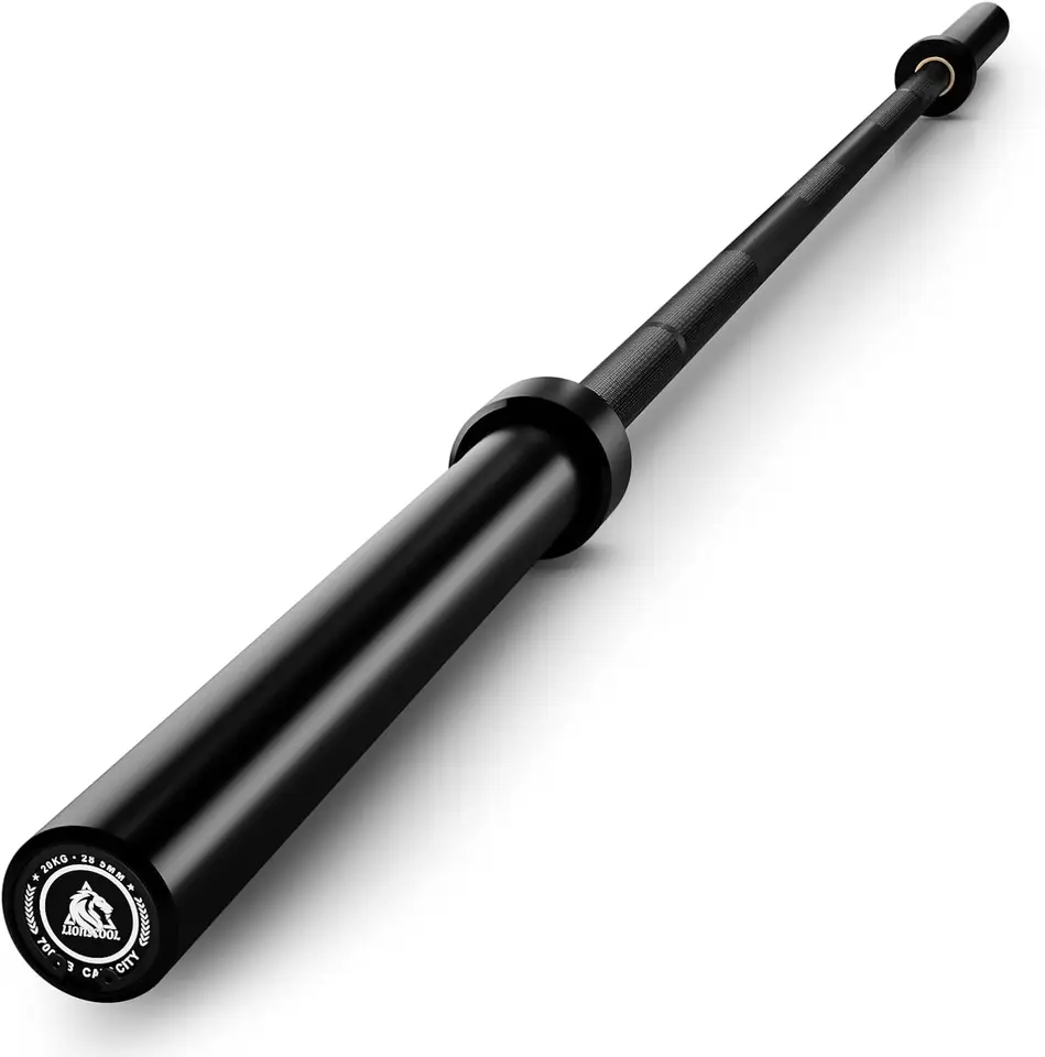 7 stôp olympijská tyčinka pre vzpieranie a zdvíhanie energie, 2 -palcový barbell bar pre drepy, mŕtve ťahy, lisy, riadky a kučery