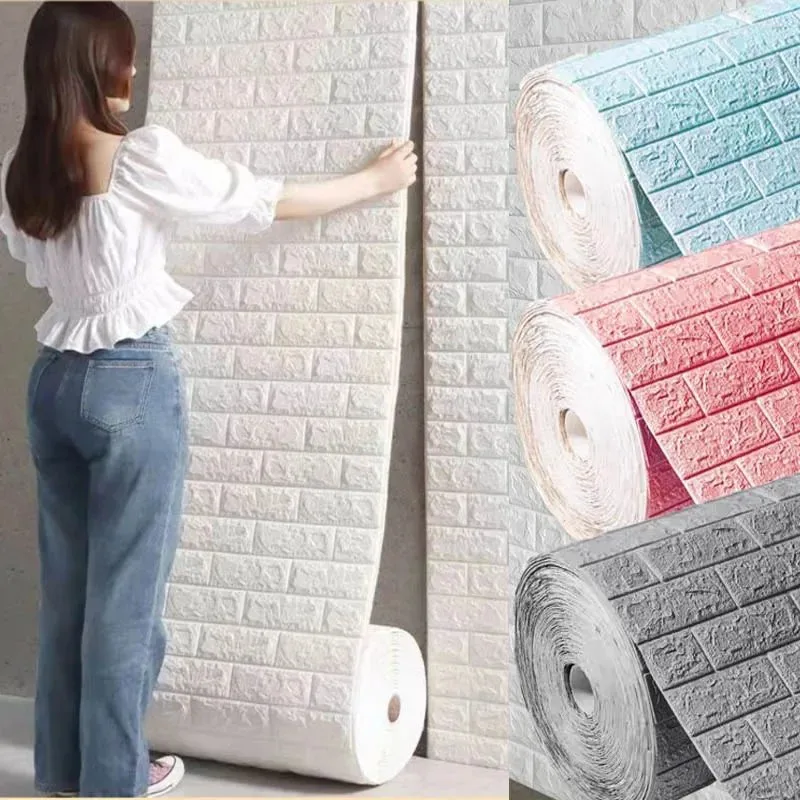 70 cm*1 m vodotesné nástenné nálepky PVC Wall Tapety Spálňa 3D dekor Home and Decoration DIY