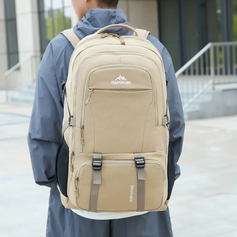70 l plátna batohy muži turistické ramenné taška na rameno Travel Camping Batoh Sports Training Rucksnack batoh veľkej kapacitnej tašky na horolezectvo