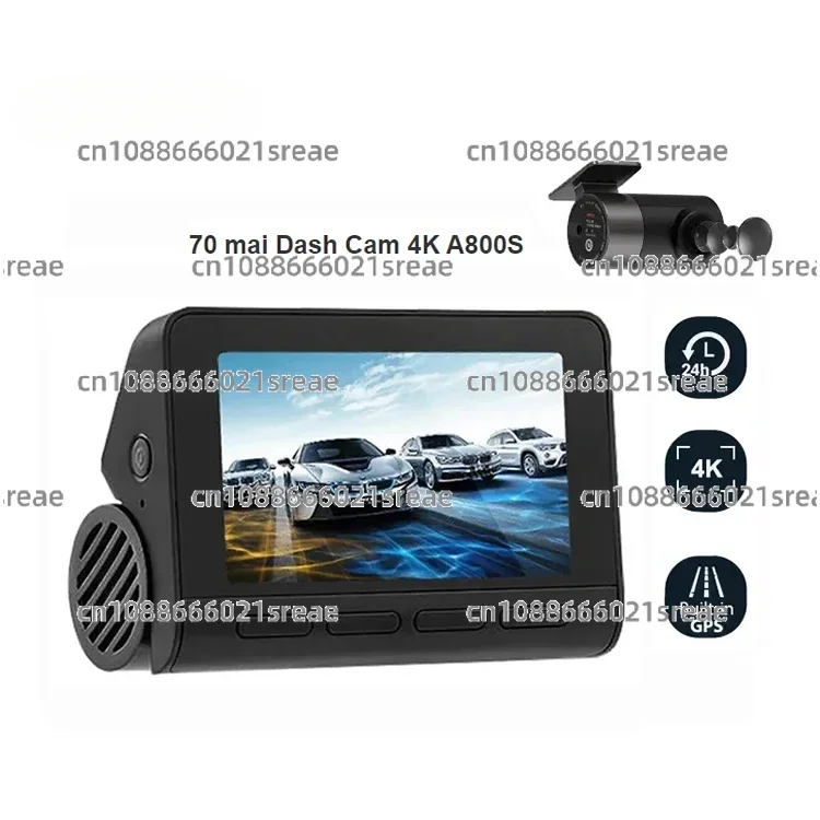 70 Mai Car Black Box 70mai Dash Cam 4K A800s so zadnou kamerou 70MAI RC06