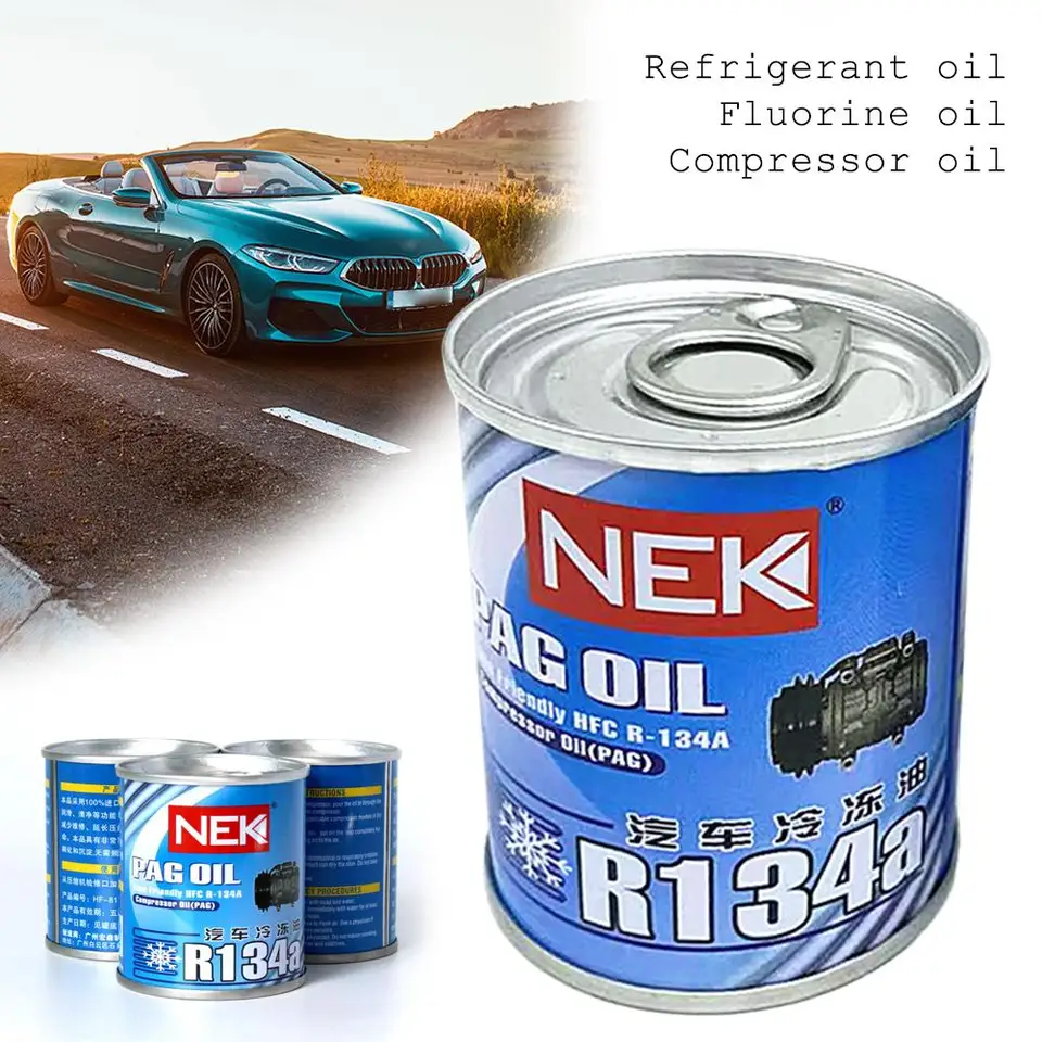 70 ml Auto R134A Chladkovací olejový olej Olej automobilového vozidla A/C AC AC AIR SYSTÉM KLITATIONATION CHLATENIE AUTOMOBILOVÝ KOMPEZ PABOR