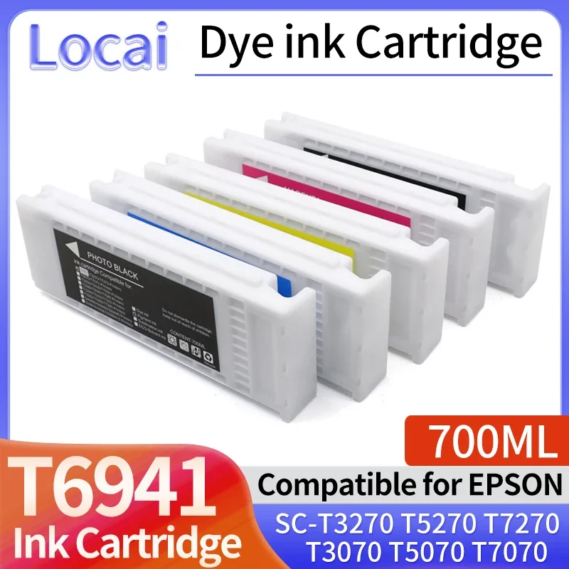 700 ml T6941 T6942 T6943 T6944 T6945 Kompatibilná pre atramentovú kazetu kompatibilná pre tlačiareň EPSON T3270 T5270 T7270 T3070 T5070 T7070