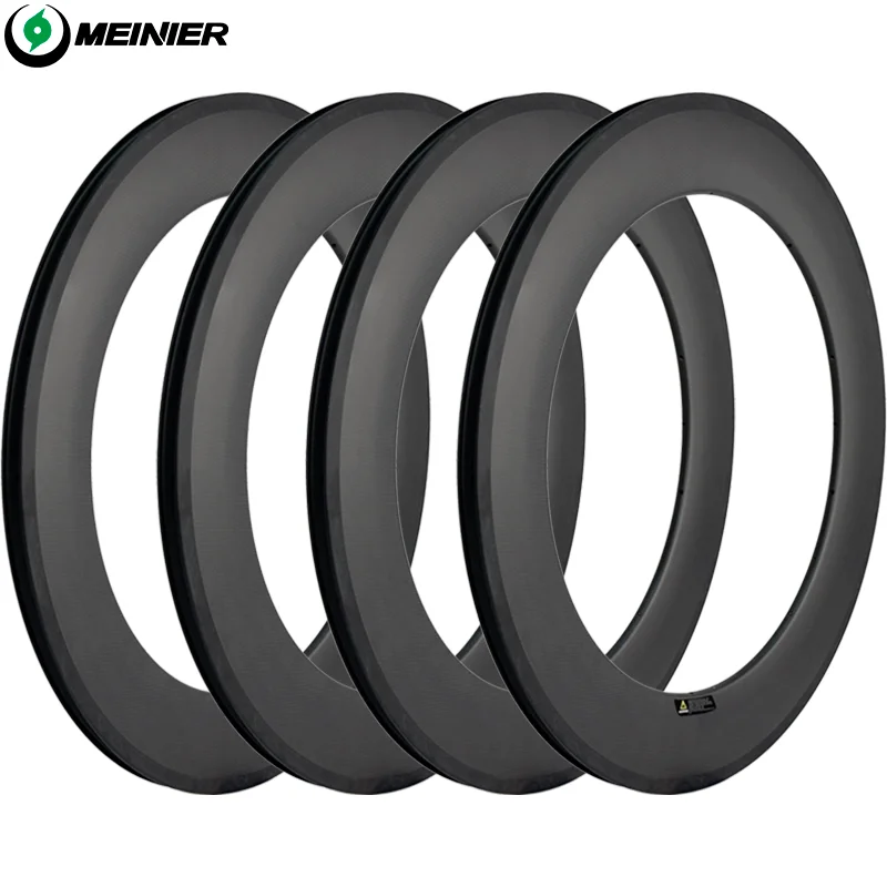 700 ° C 88 mm uhlíkové kolesá 1 pcs Fixte Gear Road Bike 3K Plné uhlíkové vlákno Wheelset Wheeels Clincher Rims Rims Whar