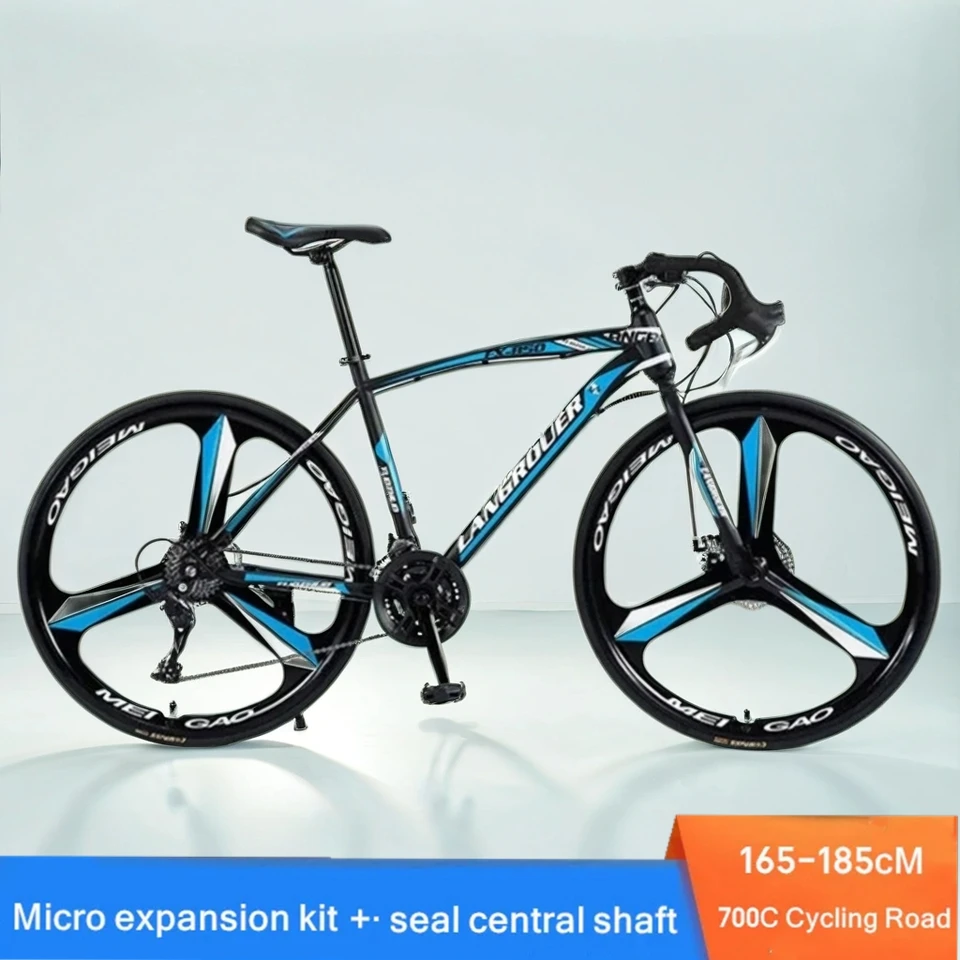700 ° C Drop Runchar Road Road Bicycle Dual Disc Brzdenie Brzdový bicykel High Carbon Steel Road Racing Bicykel Variabilná rýchlosť krížnika Bike
