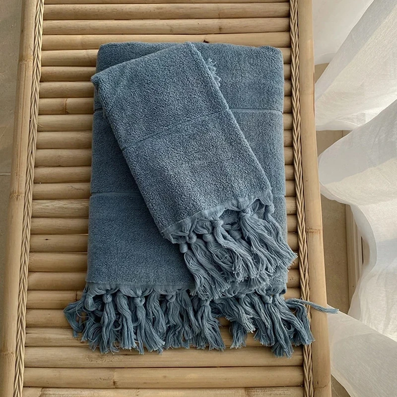 70x140 cm Tassel morčacie kúpeľňa Plyš na umývanie umývaná Čestná bavlna mäkká absorpčná kúpeľňa pre mužov