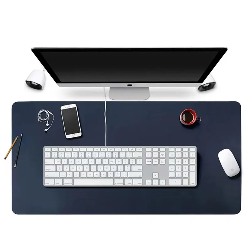 70x35 cm veľkú veľkosť Office Domov Ochranca rohož Royal Blue Mouse Pad Pu Leather Suede Slobodná vodotesná klávesnica Pad Gaming MousePad
