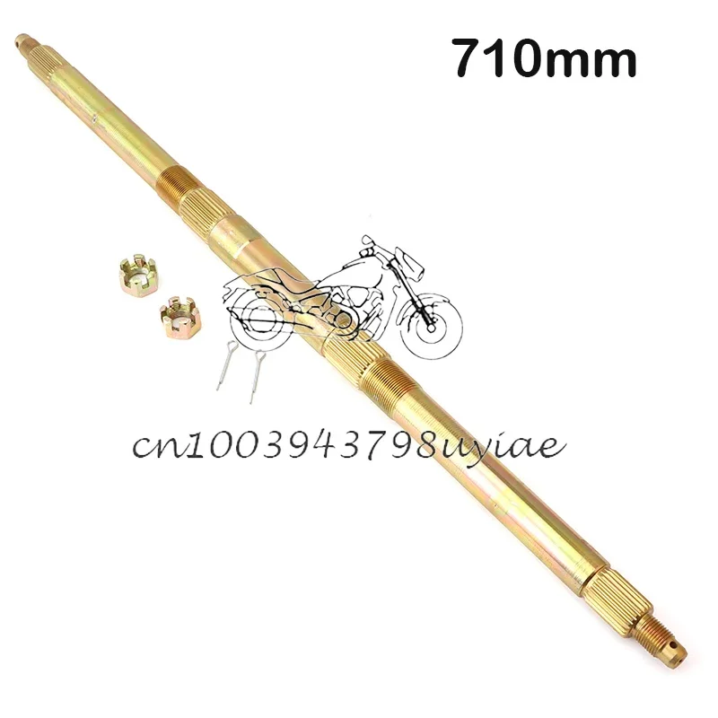 710 mm zadná náprava pre DIY 49cc 50cc 110cc 125cc Electric Mini Kids Go Buggy ATV vozidlo Kart Quad Bike Scooter