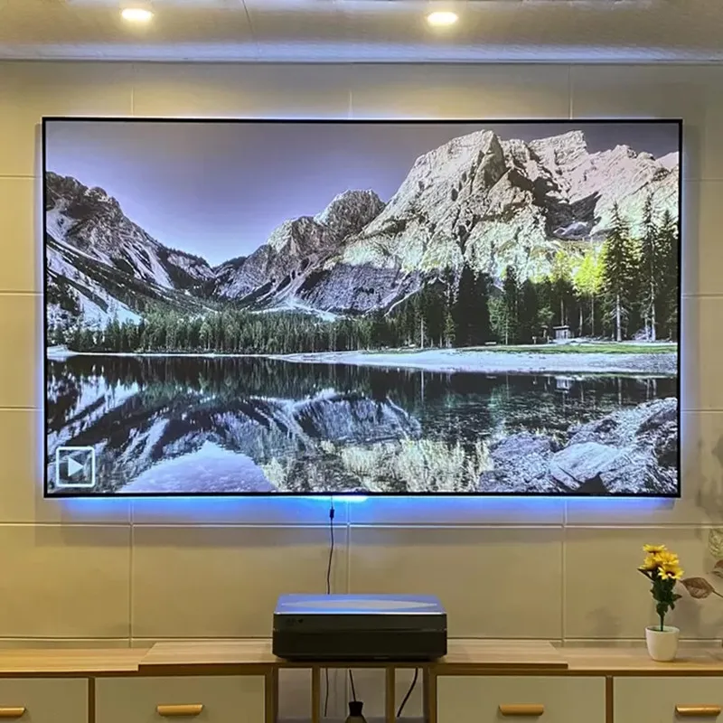 72 -120 palca UST ALR Screen High Gain 0,9 PET Crystal 4K Projector Screen Screen Ust ALR premietacia obrazovka pre domáce divadlá v kancelárii