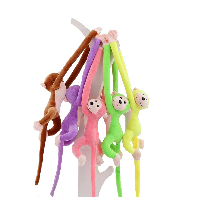 72 cm roztomilé opičie gibbon bábiky Multicolor Stuff Plush Hračky pre deti detská hračka Darčekové okenné záclony Dekorácie