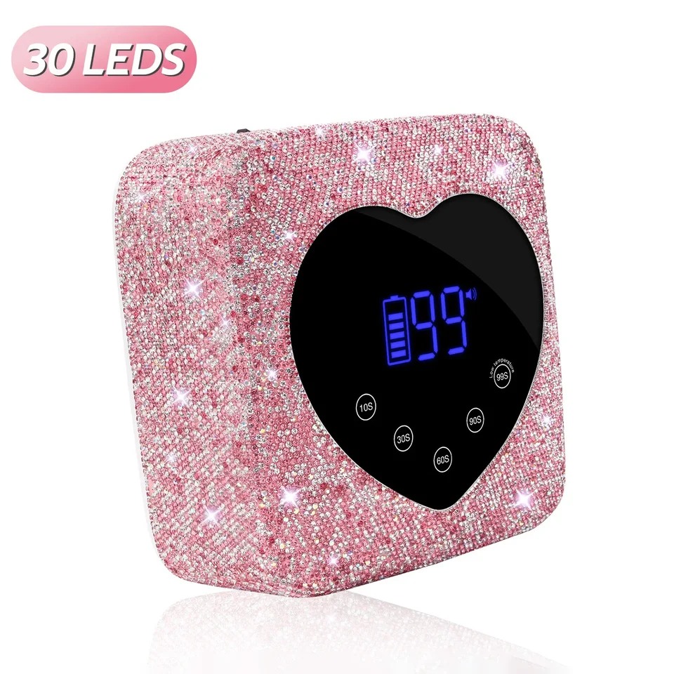 72 W bezdrôtový UV nechtový lampa Nabíjateľné 30 LEDS LEDS Sušer s 5 nastaveniami časovača UV kabíny MANICÚRNÉ SVETLO pre nechty