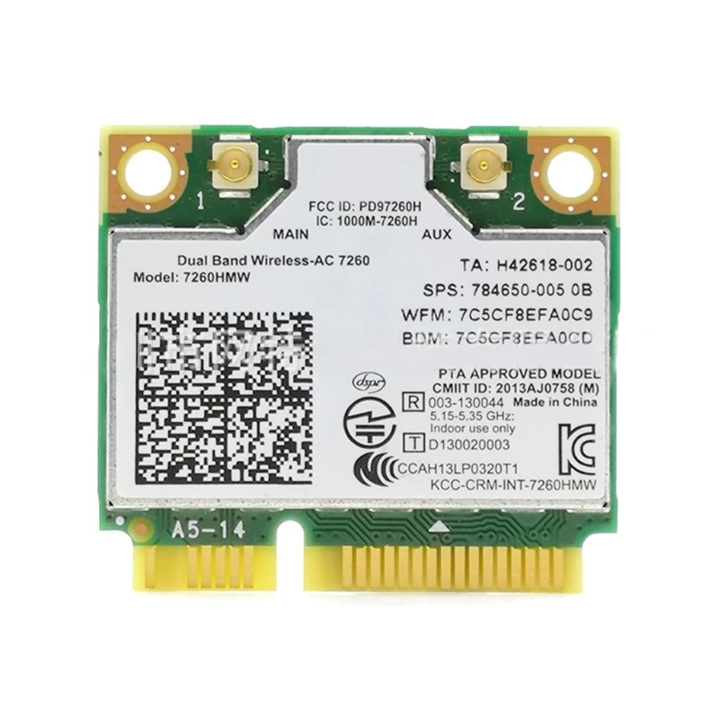 7260 AC 7260AC 7260HMW 802.11ac Wireless Network Adapter Bluetooth kompatibilný