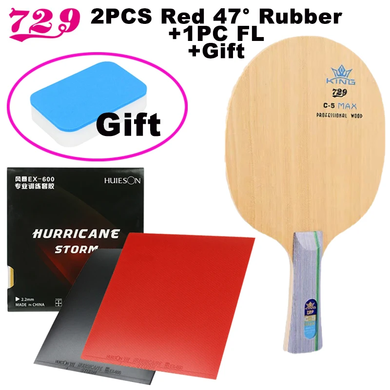 729 Priateľský pôvod Table tenisový gumový list 729 C-5 Max Blade Loop Forehand (Counter)