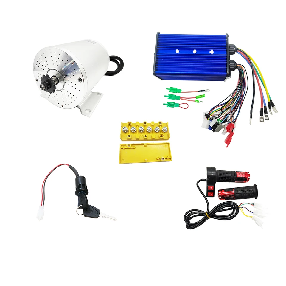 72V 3000W Elektrická súprava kefy DC Motor pre E-Scooteter E-Bike E-CAR Motor Motorcycle Part