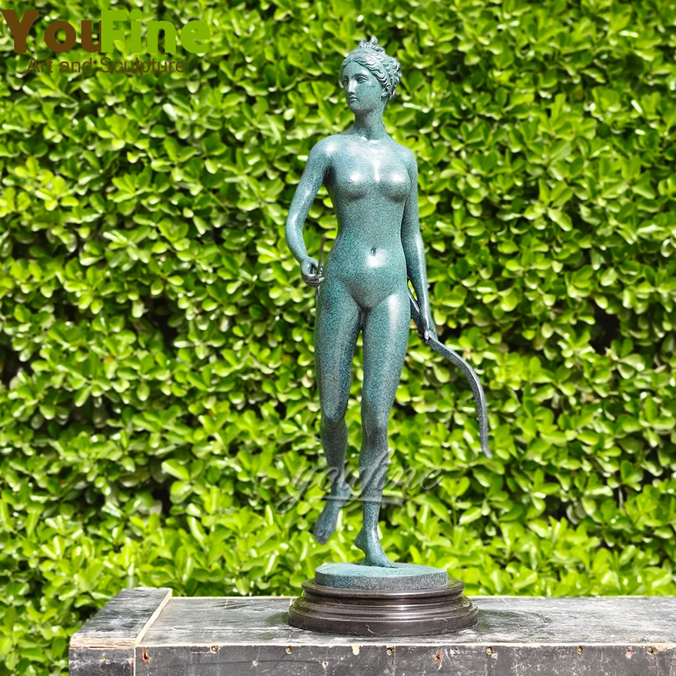 73 cm bronzová poľovnícka bohyňa socha grécka mytológia bronz Diana Artemis socha veľké sochy pre domáce dekorácie ozdoby remeslá