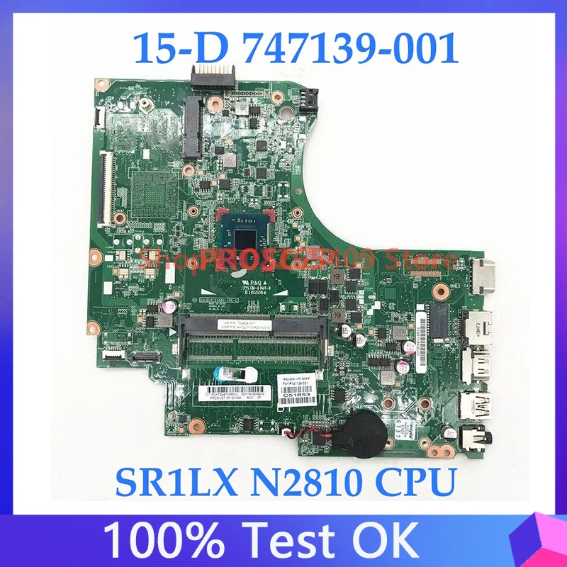 747139-001 747139-501 747139-601 HEACBOARD pre HP 15-D 250 G2 LAPTOP základnej dosky so SR1LX N2810 CPU HM76 DDR3 100% Plné testované