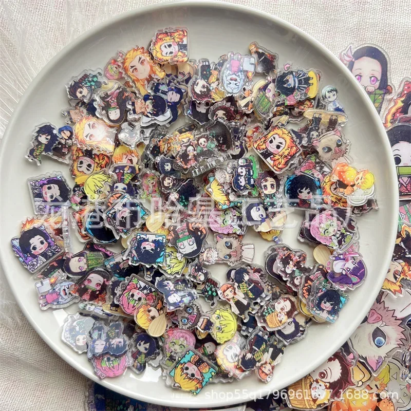 75/15ks Nový kawaii Anime akrylový patch pre domácich majstrov Cute Jewelry Crafts doplnky pre puzdro na brošňu Keychain