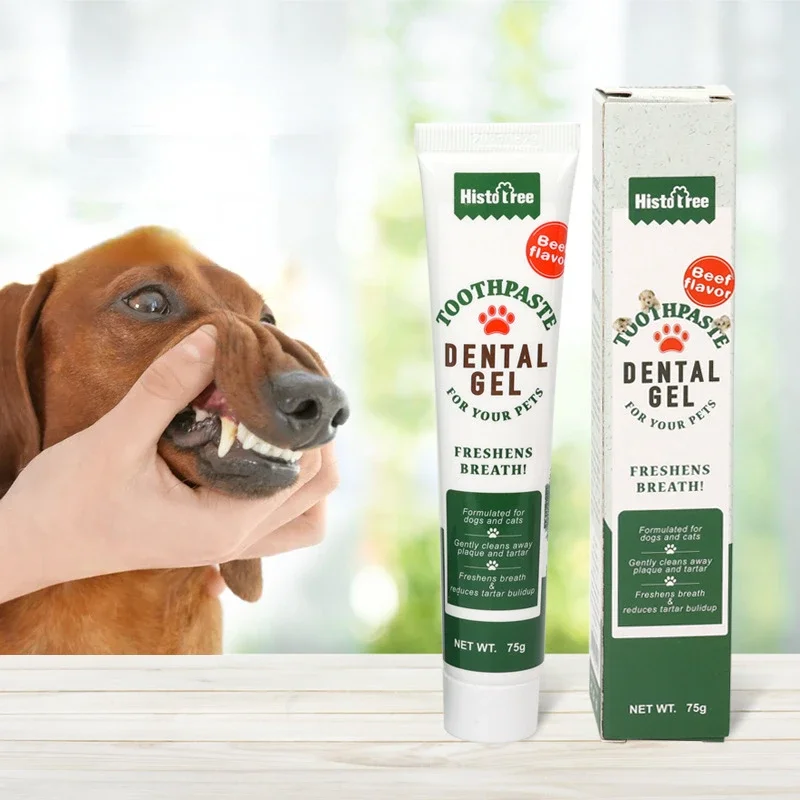 75 g domáceho maznáčika Pet zubná pasta pre psov zubná pasta pre psie psie náradie Nástroje na čistenie úst pre čistenie domácich zvierat Pet Perorálne výrobky