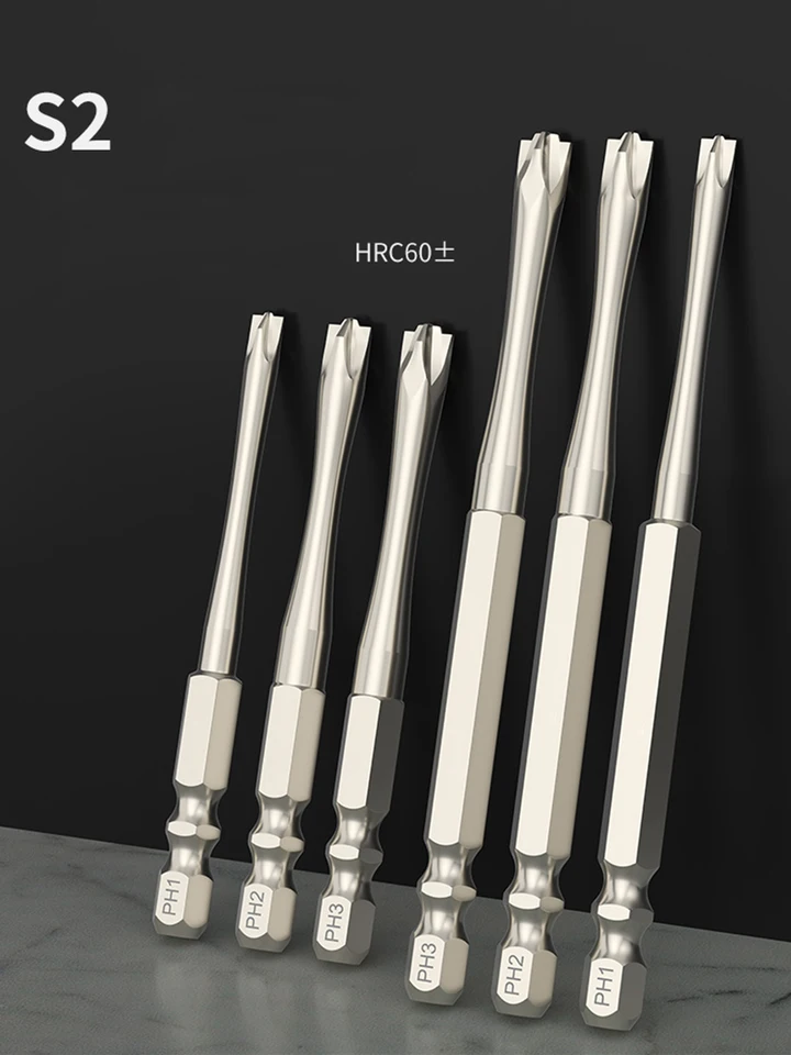 75 mm/100 mm fph1 fph2 fph3 skrutkovacia bity 1/4 palca Hex Magnetic Electrian Screwdriver Set pre panely so spínačom vzduchu
