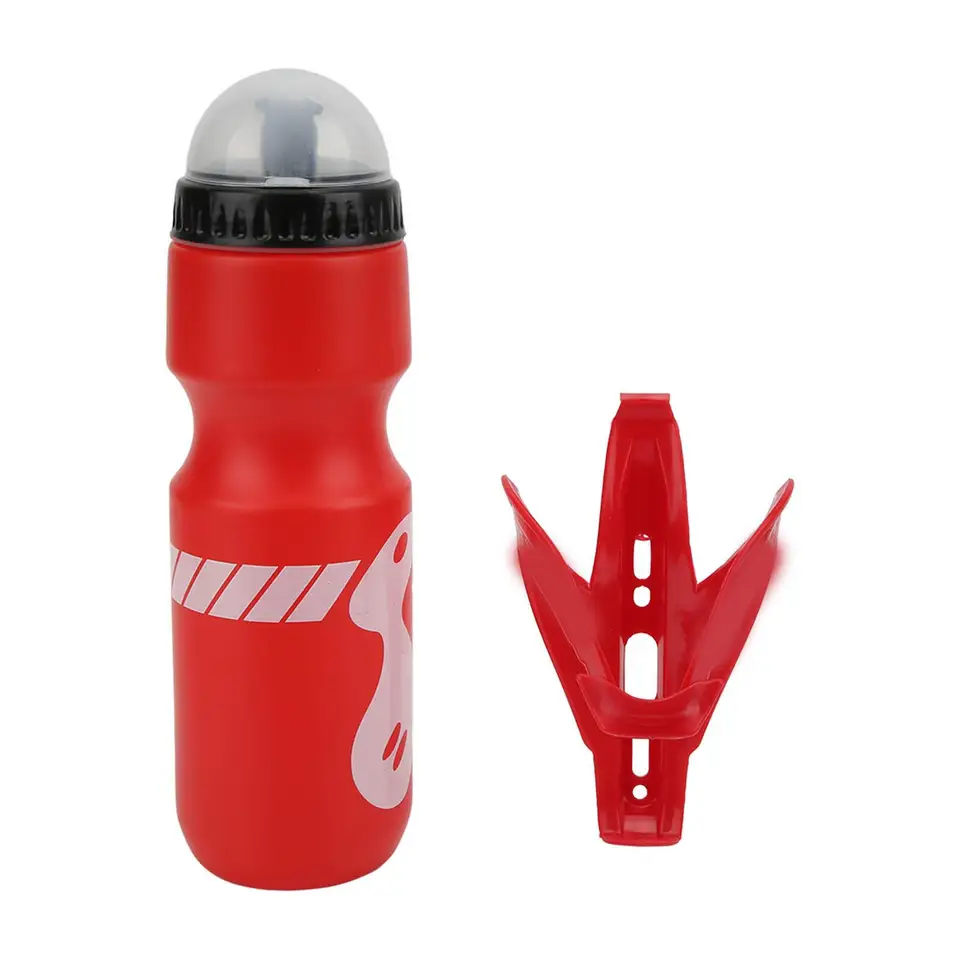 750 ml cyklistická voda nápoj fľaša s držiakom a prachovým krytom - prenosná plastová kanvica Conser Container
